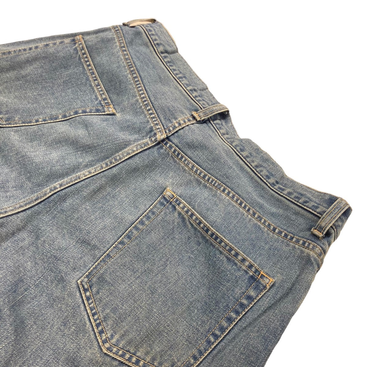 24SSWASHED LINEN DENIM STANDARD PANTSデニムパンツSOPH 240001