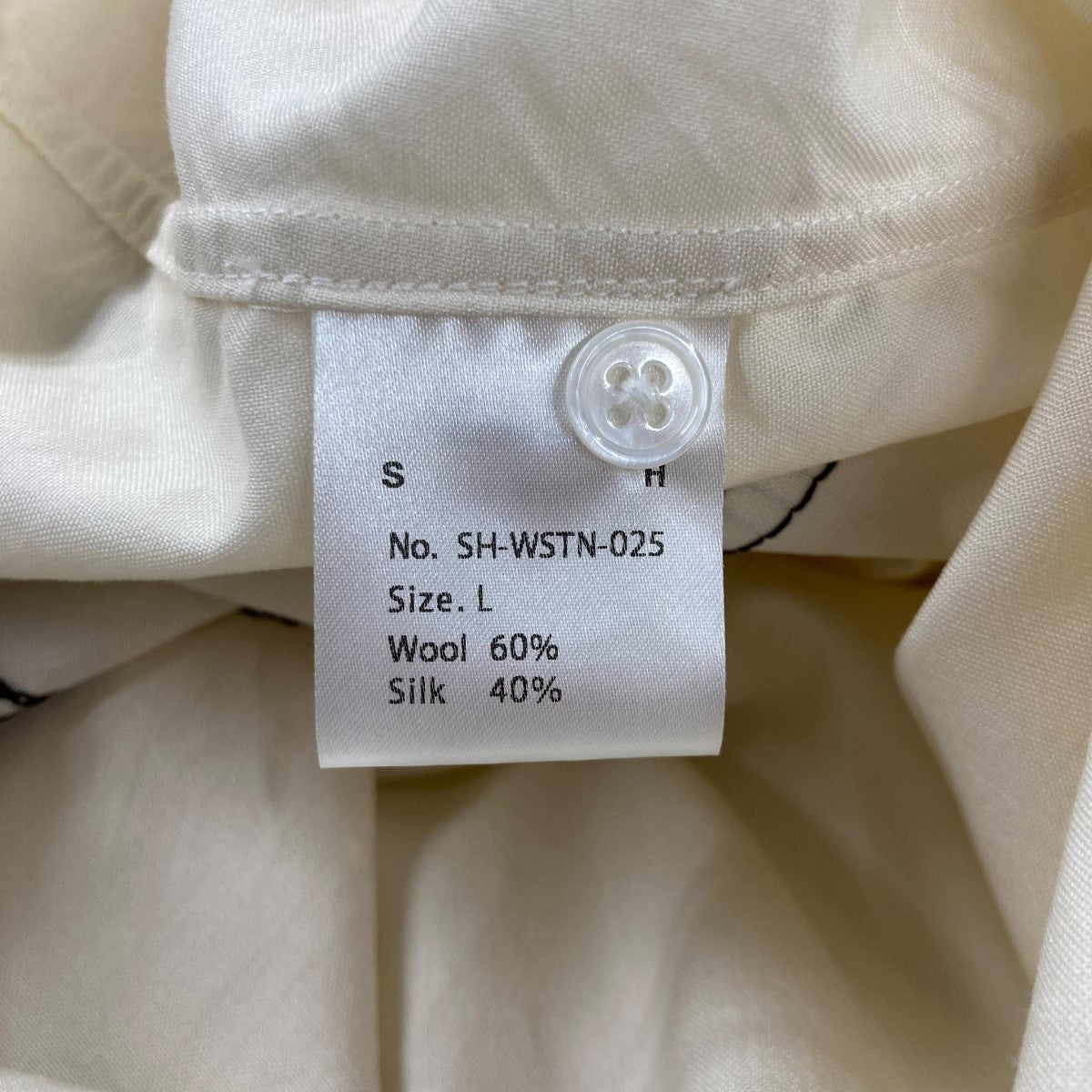 WAGAMAMA別注 SILK WOOL WESTERN SHIRTステッチシャツSH WSTN 025