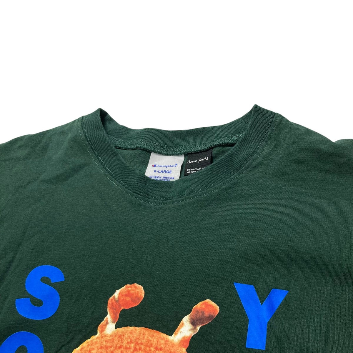 Beams champion Sonicyouth 新品未使用　かグリーン　L Champion（チャンピオン）の「Champion for BEAMS × SONIC YOUTH