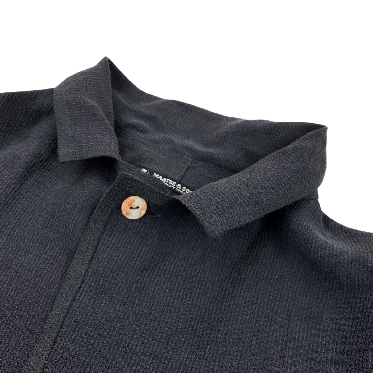 24SS折って折ってSHIRT JACKET 極上LINEN SILK 二重織カバーオールMT4103 0008A