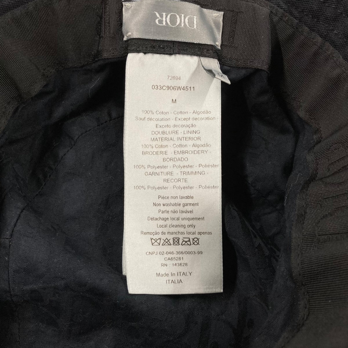 美品 Dior 中折れハット ブラック エディ期 2006AW 楽天市場】【新品】 ディオール ハット リバーシブル テディ-D