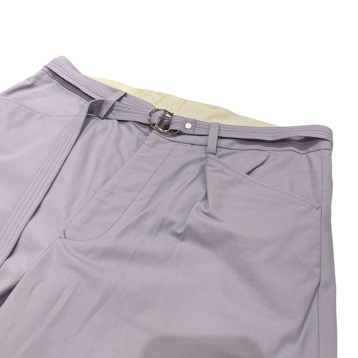 URU(ウル) 22SSNASHIJI COTTON BELTED WIDE PANTSワイドパンツ