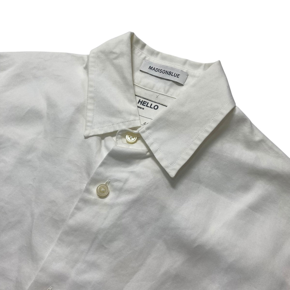 MADISON BLUE 半袖シャツ 極美品】マディソンブルー/J.BRADLEY 半袖 シャツ ブルー 綿 00