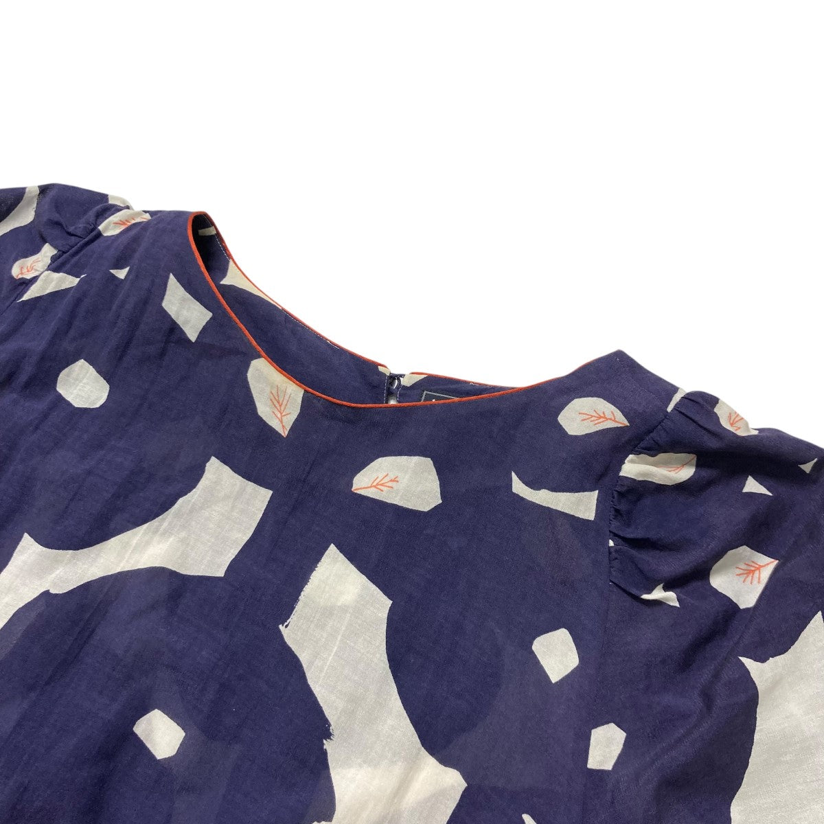 mina perhonen 15SShana tricot ケープスリーブワンピース半袖ワンピースts3175 古着・中古-3枚目のアイテム画像