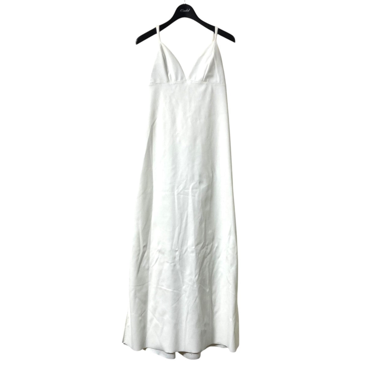 faux leather camisole dressキャミワンピース