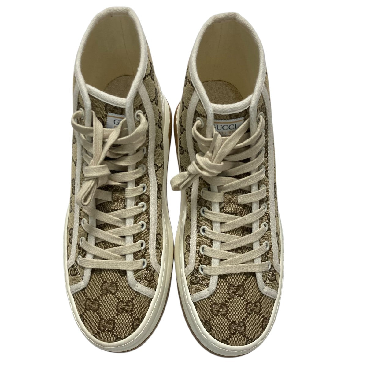 GUCCI Tennis 1977 GGキャンバスハイカットスニーカー745999 古着・中古-3枚目のアイテム画像