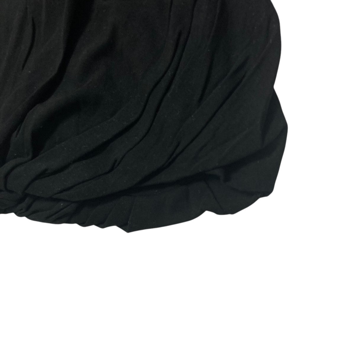 ミースロエ MIESROHE 24SS ツイストディティールクロップドTシャツ MWCT242076 ブラック サイズ：F MIESROHE(ミースロエ) 24SSツイストディティールクロップドT