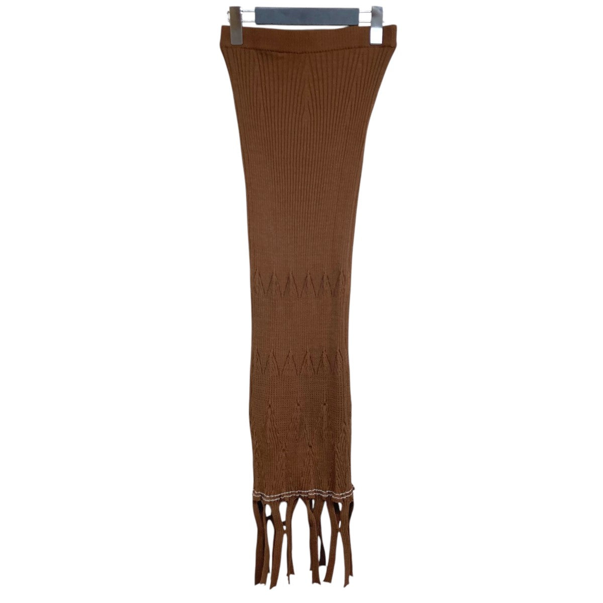 htmt3322⭐︎ mame kurogouchi(マメクロゴウチ) 22SSGeometric Ribbed Knitted Top