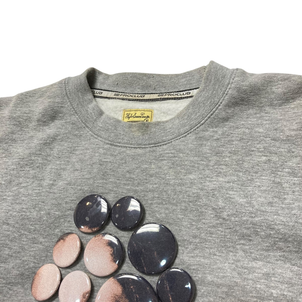 トップス High Scream Center BOTTUN BADGES SW High Scream Center BUTTON BADGES SW