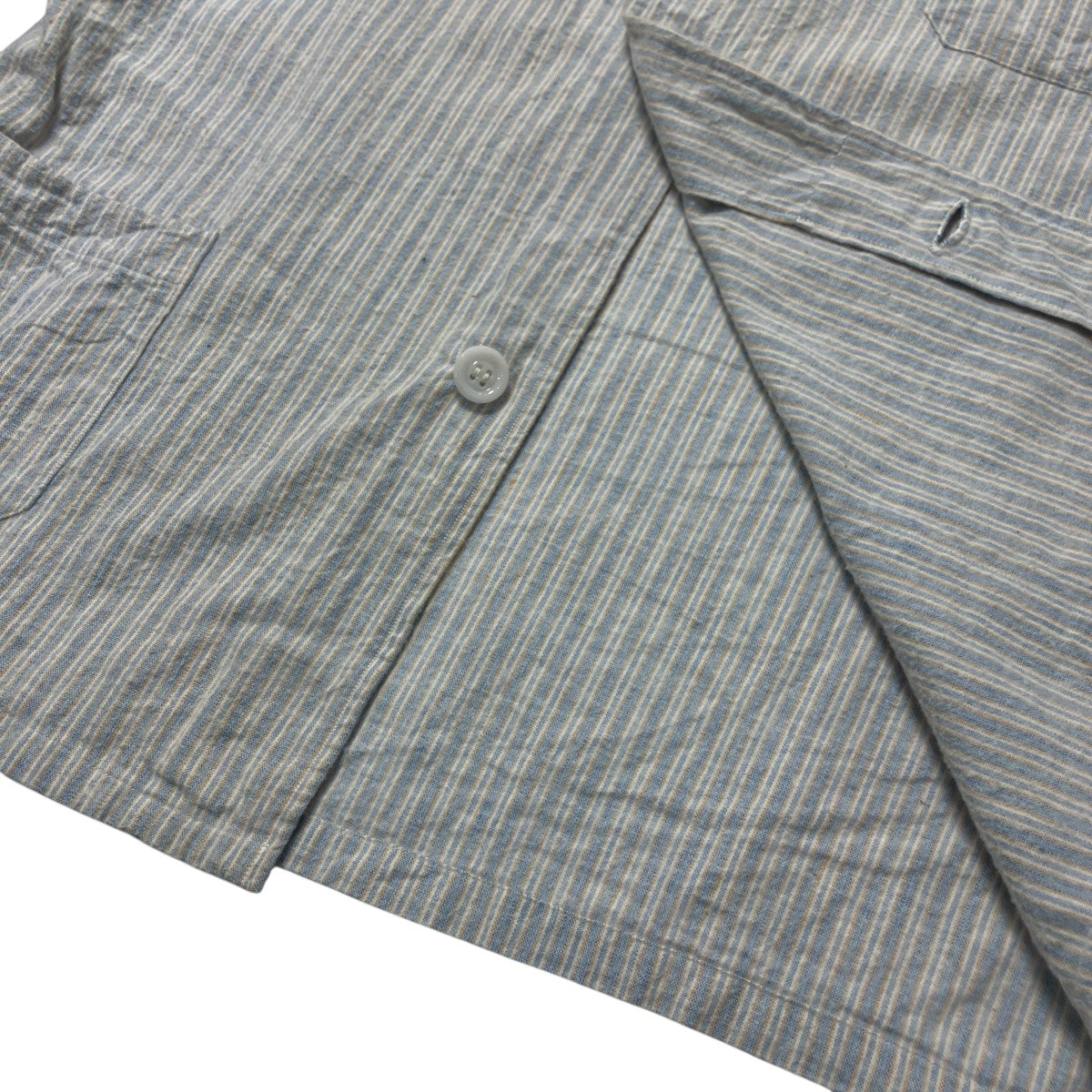 VINTAGE フランス軍 ストライプ スリーピングセットアップ シャツ パンツ 古着・中古-5枚目のアイテム画像