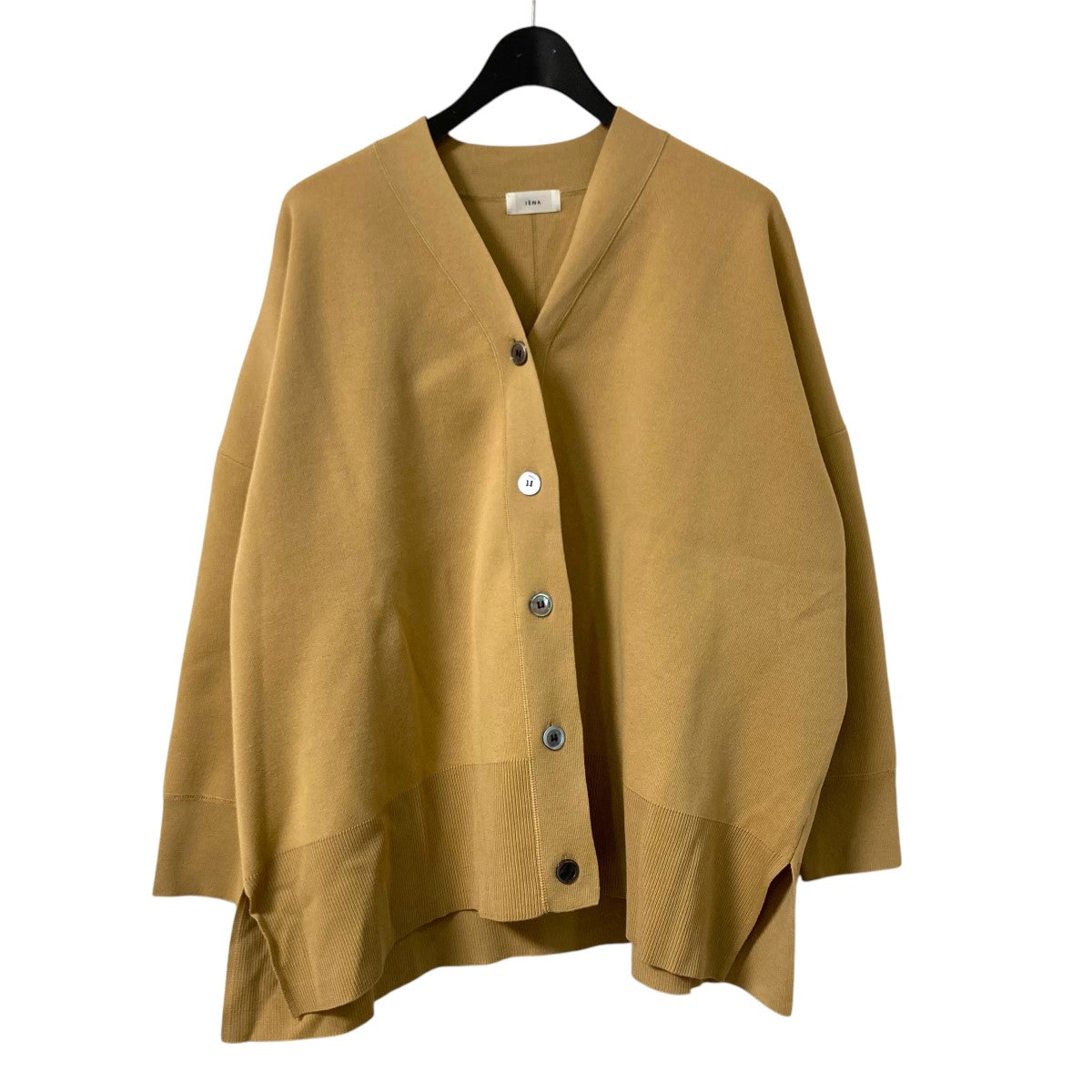 【新品】定価25,300円　ハナエモリ　オレンジ　カーディガン ノンヘッジ non-hedge ショート丈ニットカーディガン （オレンジ