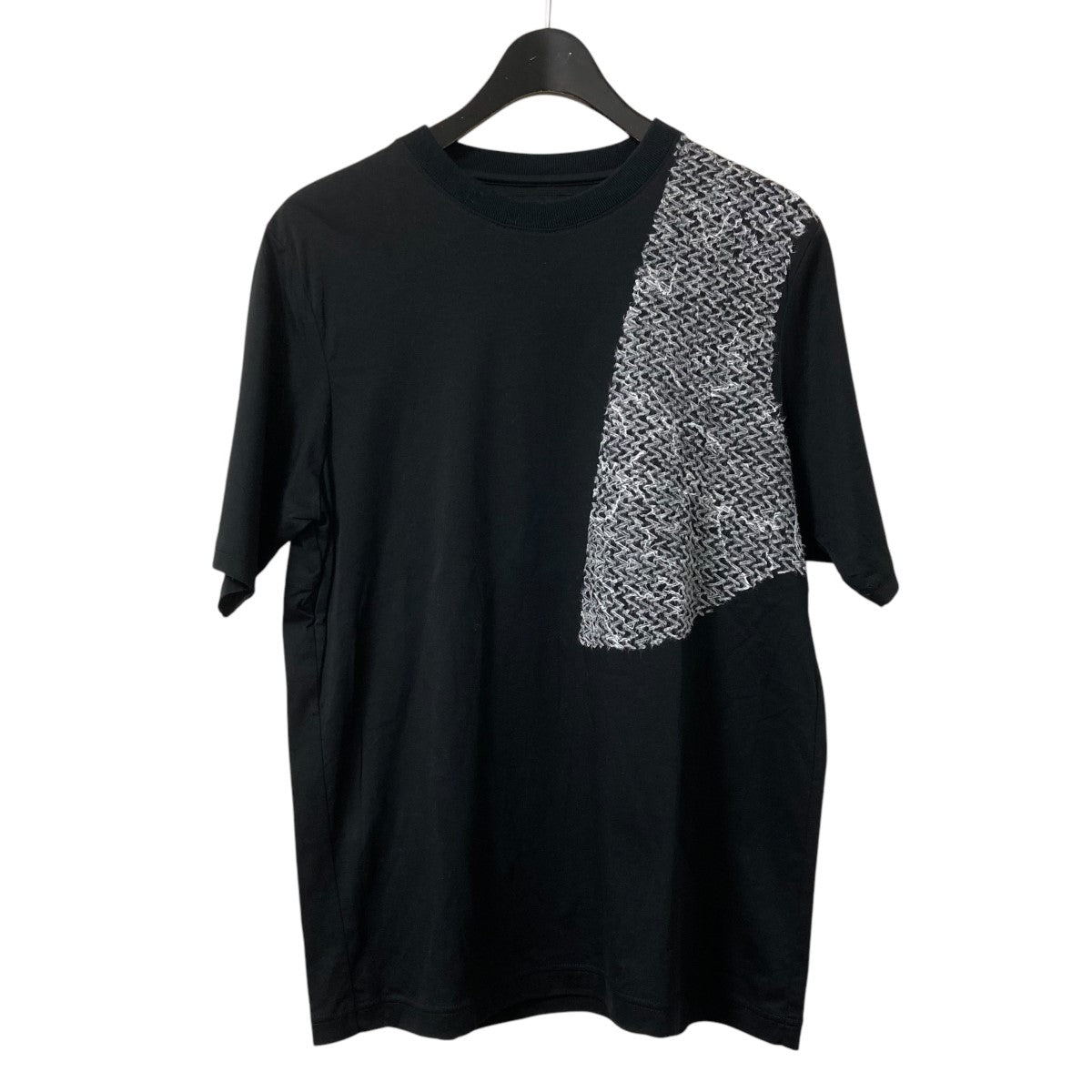 Stichwork print T-shirtsクルーネックカットソー