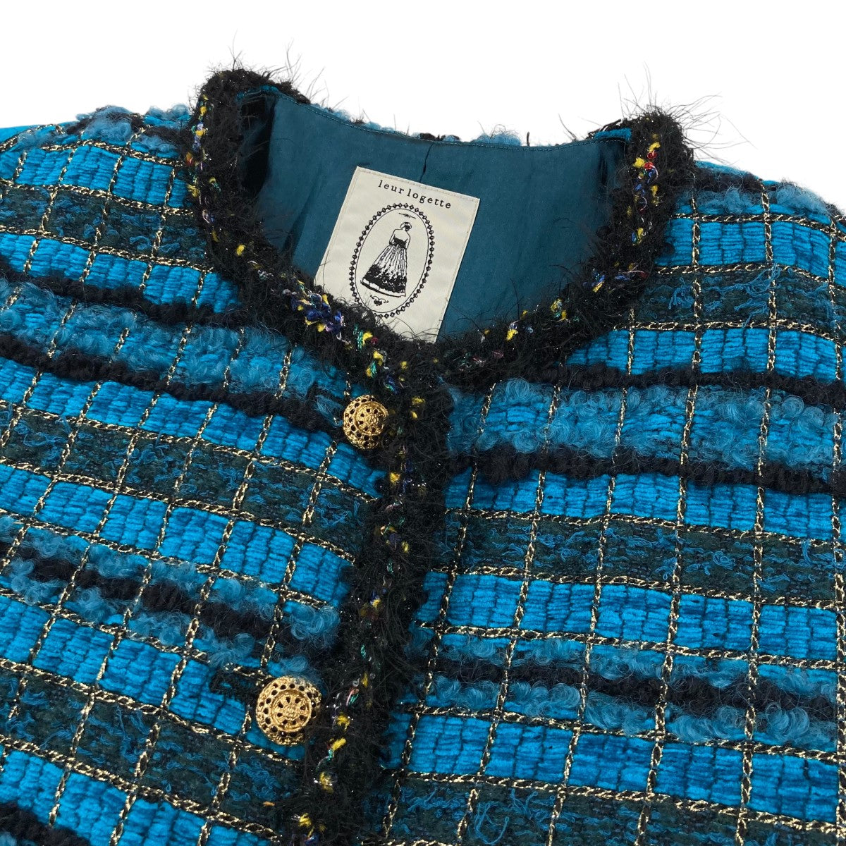 leur logette/ツイードジャケット/1 leur logette(ルールロジェット) 23AWTweed jacketツイードジャケット