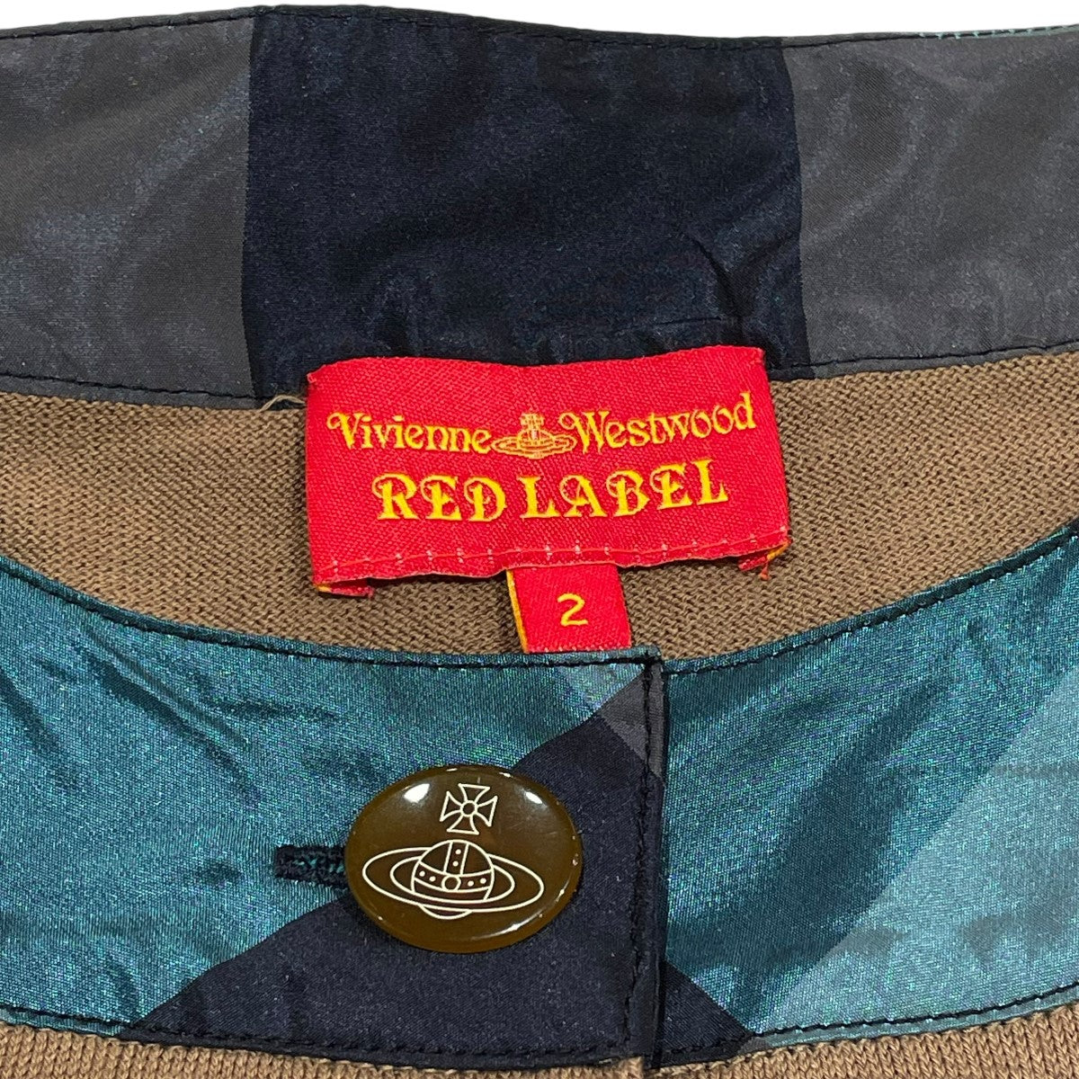 ヴィヴィアンウエストウッドレッドレーベルの丸首カーディガン 357 01 18018です。 Vivienne Westwood RED LABEL トップス 古着・中古アイテム