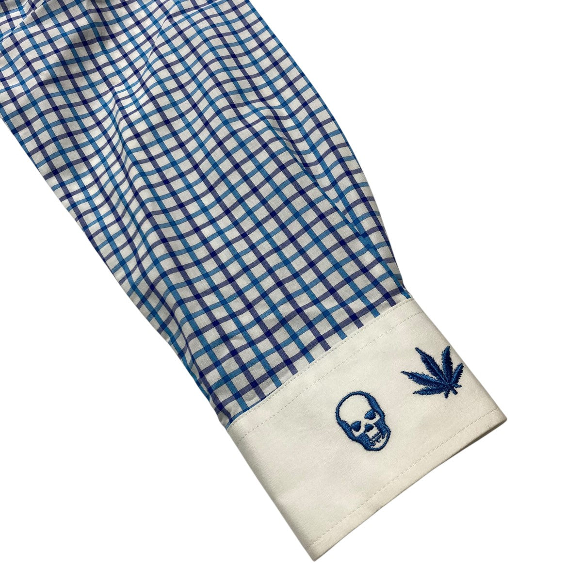 コットンチェック長袖シャツ11401