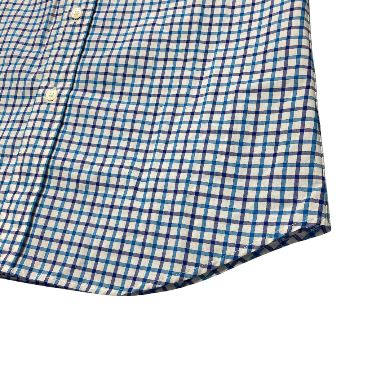 コットンチェック長袖シャツ11401