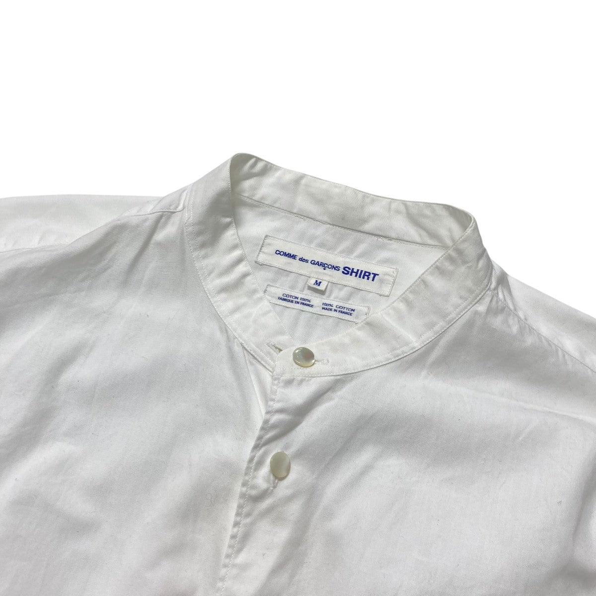 COMME des GARCONS SHIRT 長袖コットンシャツ　フランス製 COMME des GARCONS コムデギャルソン SHIRT フランス製 CDGS1PL