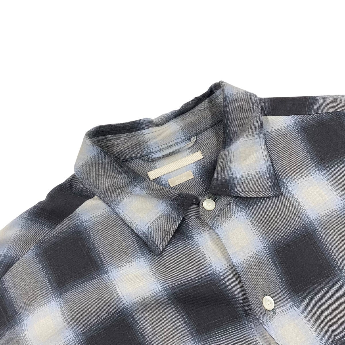 blurhms(ブラームス) 23SSRayon Check Shirt - blurhmsチェックシャツBHS23S016 BHS23S016  グレー サイズ 3｜【公式】カインドオルオンライン ブランド古着・中古通販【kindal】