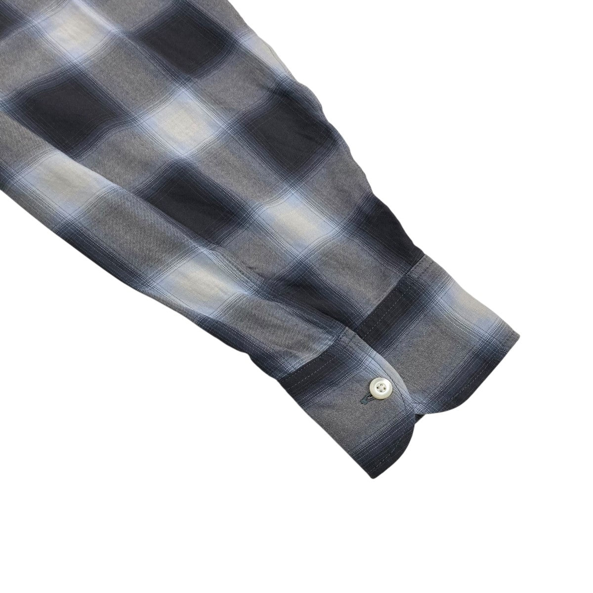 blurhms(ブラームス) 23SSRayon Check Shirt - blurhmsチェックシャツBHS23S016 BHS23S016  グレー サイズ 3｜【公式】カインドオルオンライン ブランド古着・中古通販【kindal】