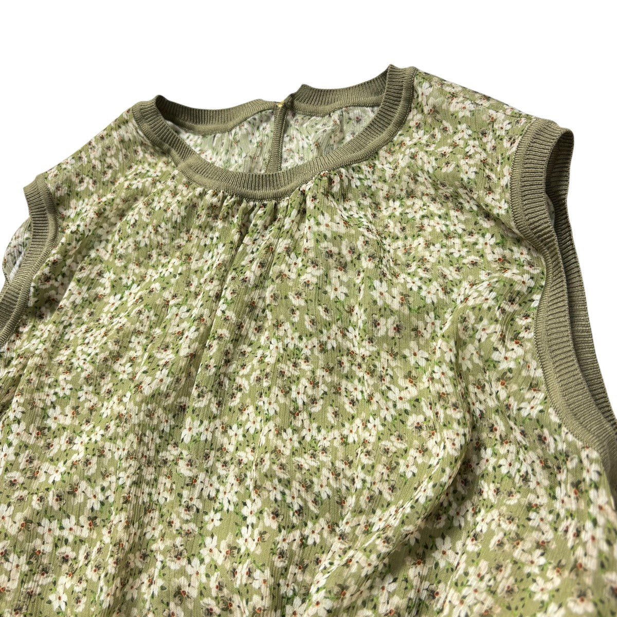 【ANAYI】ノースリーブワンピース(絹素材) ANAYI(アナイ) ノースリーブワンピース 102017-14-670-65-340