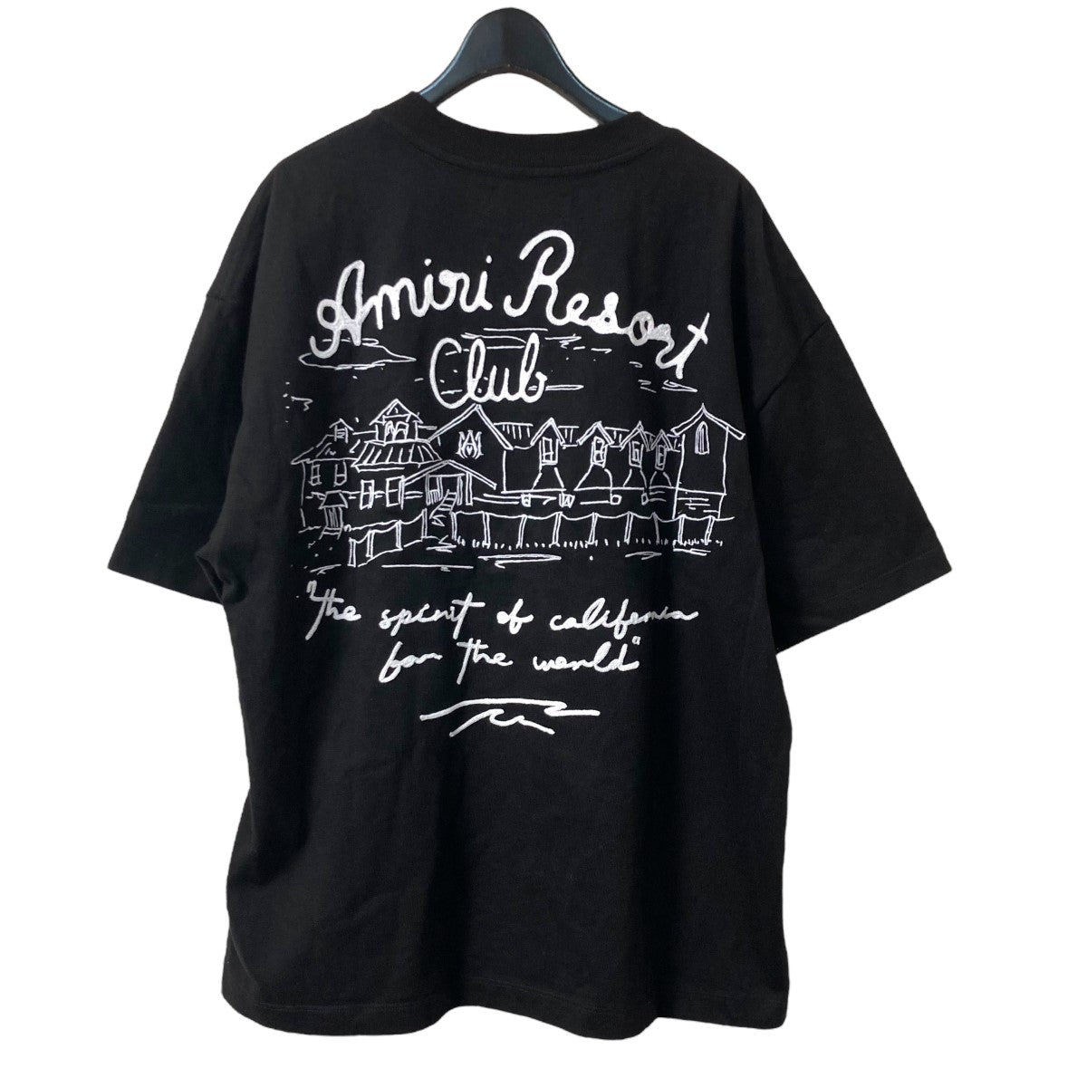 AMIRI SPIRIT OS TEE SN44綿×ポリウレタンプリント刺繍半袖TシャツSRAMJYTE1063SMRBC00 古着・中古-2枚目のアイテム画像