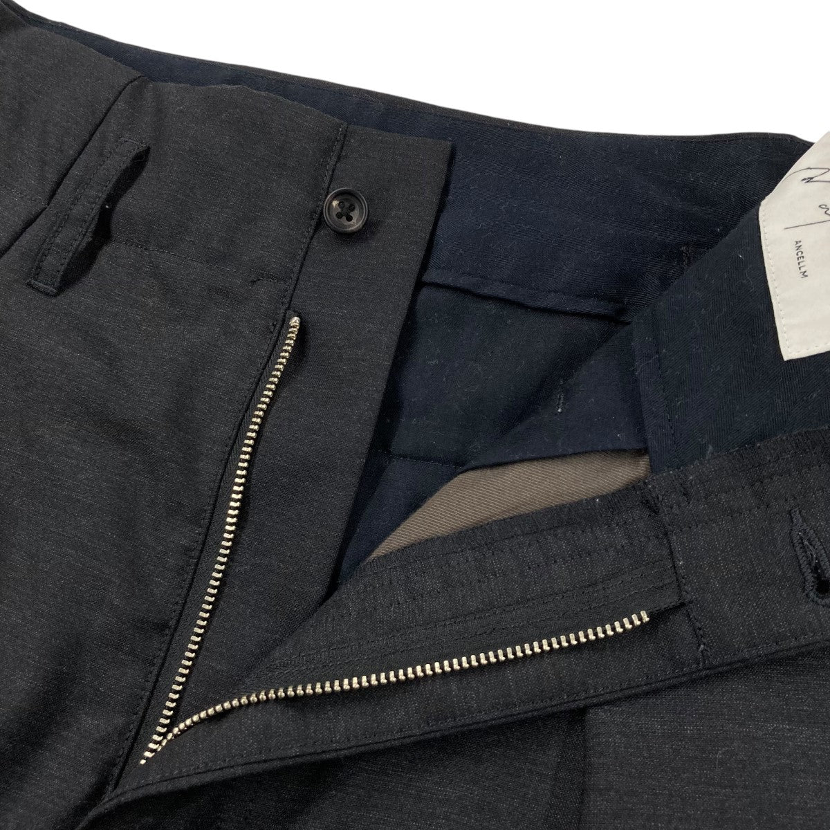 ANCELLM(アンセルム) 24SSWOOL DAMAGE WIDE SLACKSスラックスANC PT39 