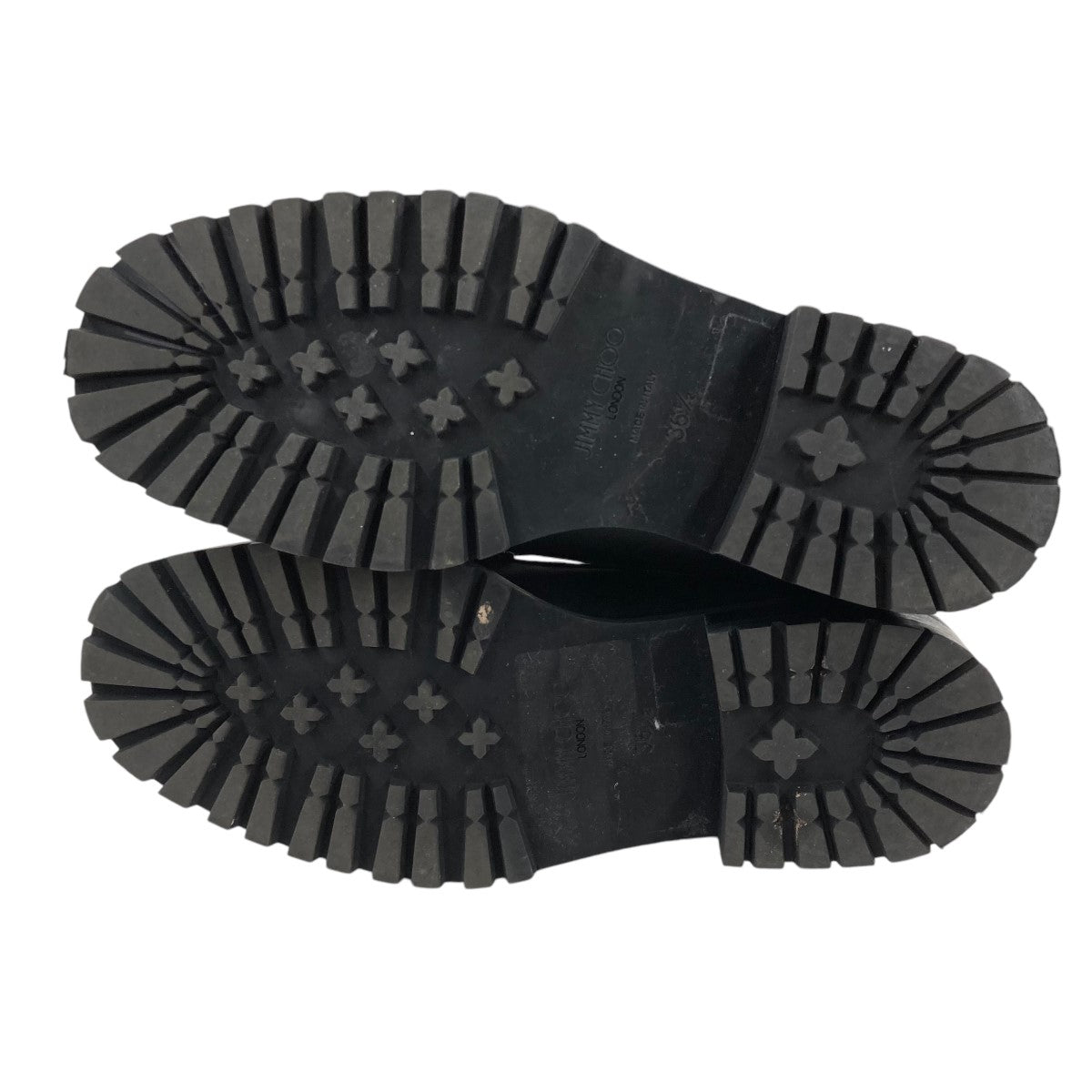 JIMMY CHOO ジミーチュウ フラットシューズ 36 1/2 スエード 黒