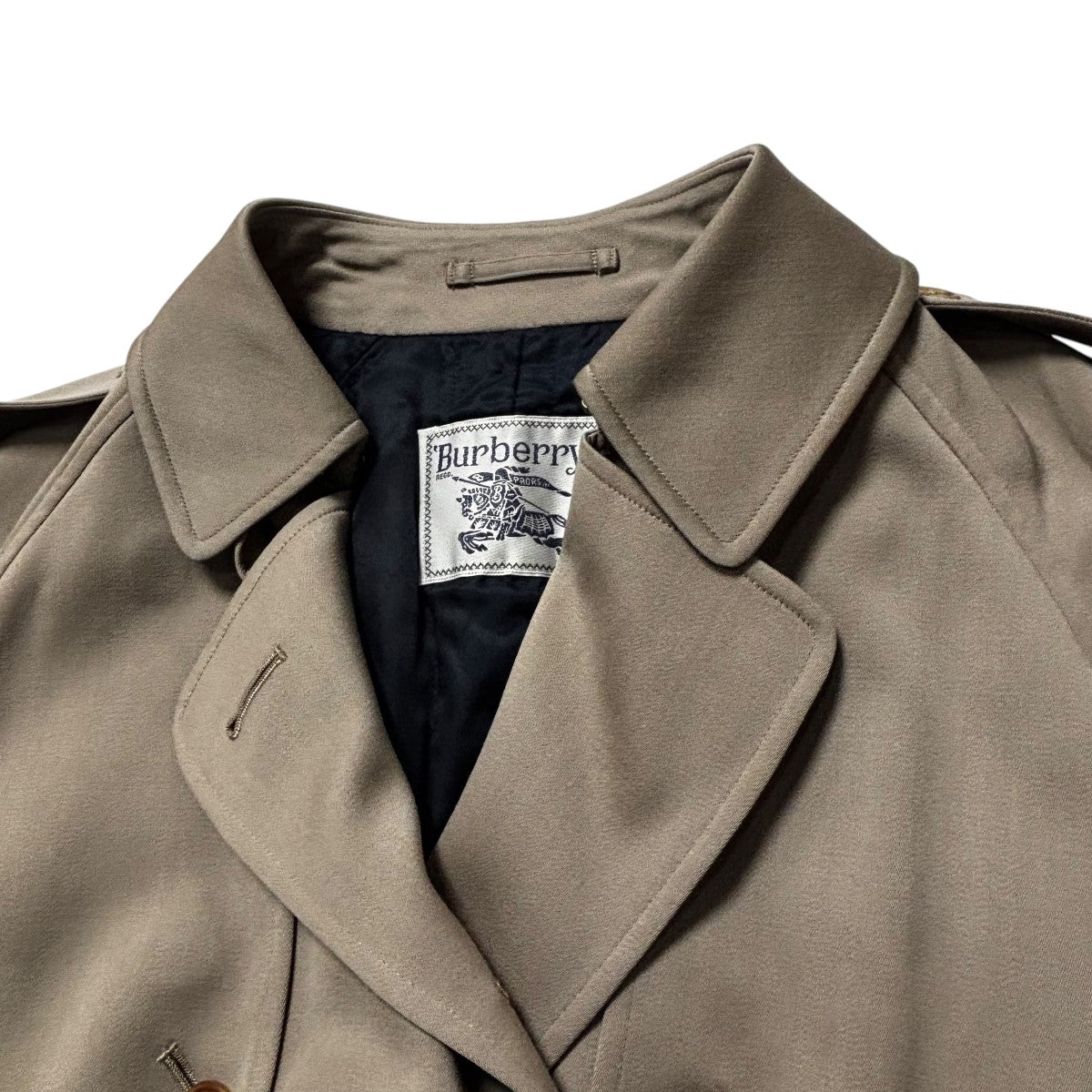 【新品未使用】BURBERRY トレンチコート ベージュ 46 ※タグ付き 80's~90's ヴィンテージ バーバリー トレンチコート ベージュ 46