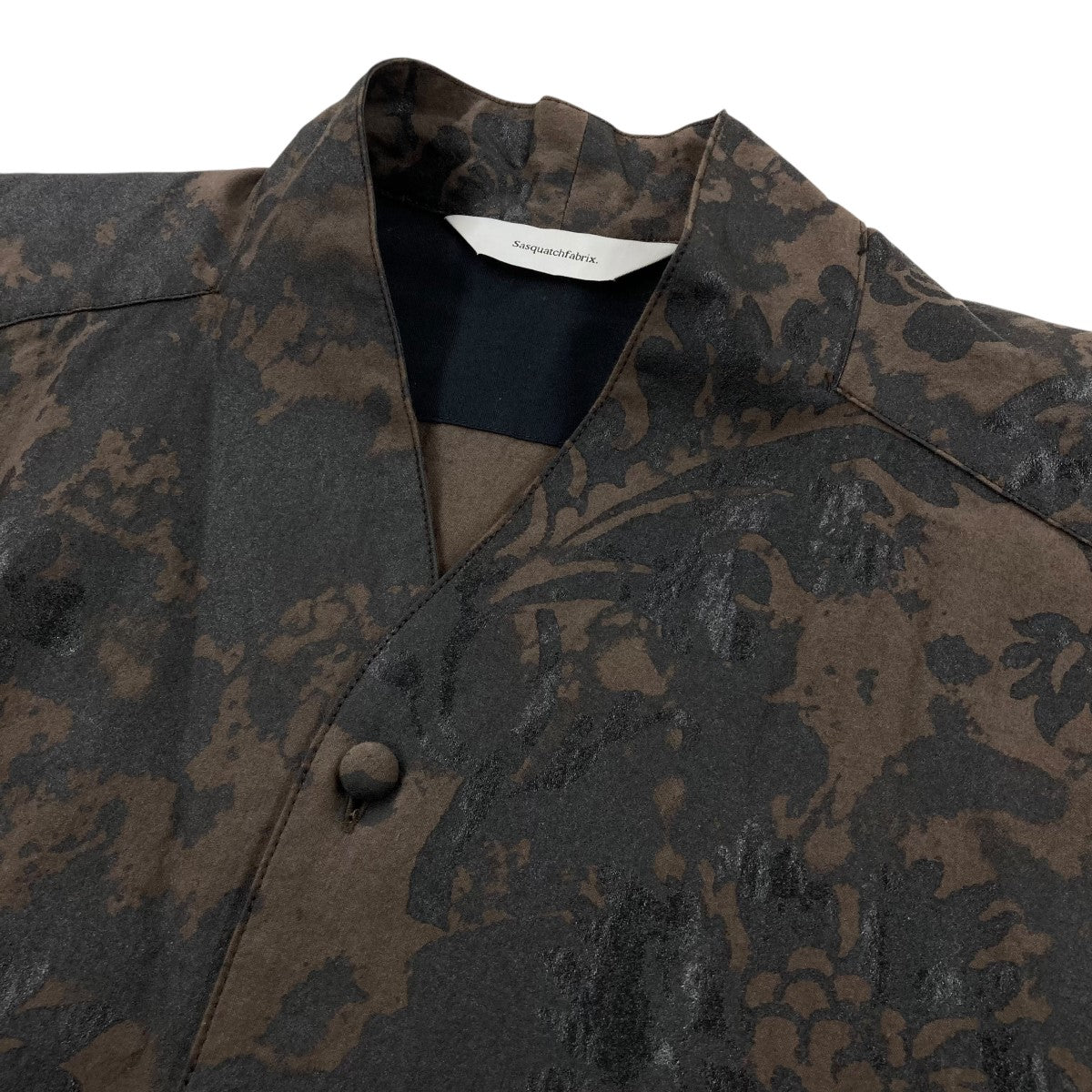 SASQUATCHfabrix．(サスクワァッチファブリックス．) 22AW“URUSHI” WA-NECK SHIRTノーカラージャケット22AW  SY9 006