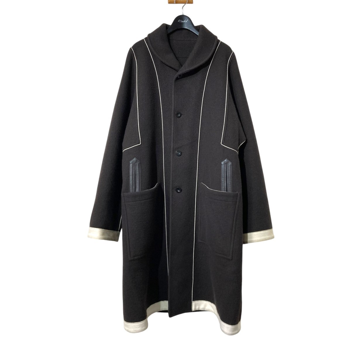 IRENISA 23AWREVERSIBLE SHAWL COLLAR COATショールカラーコートIH 23FW C022 NDC 古着・中古-1枚目のアイテム画像