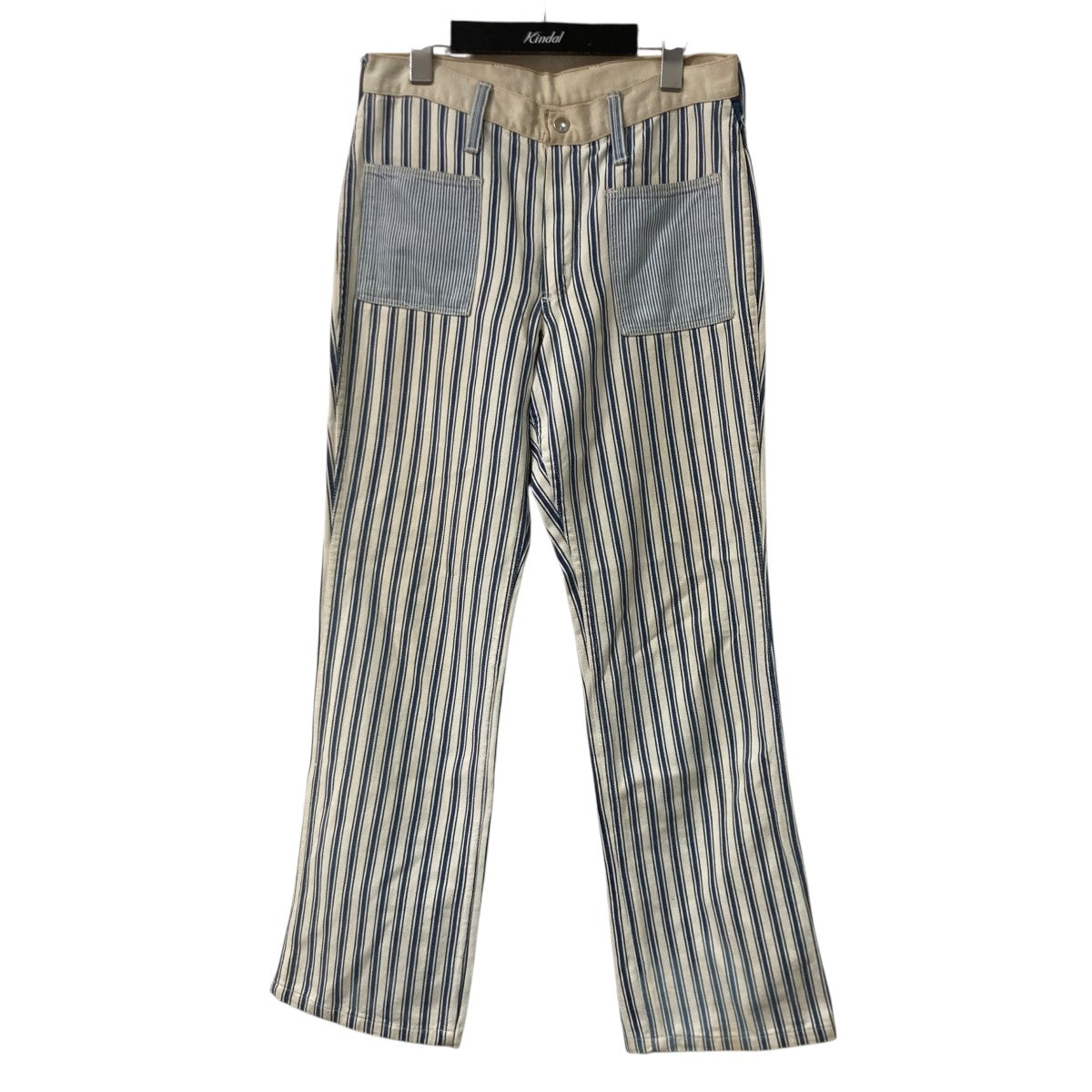 PETER DO バイカラーデニムパンツ　ラング Wrangler(ラングラー) peter maxストライプデニムパンツ