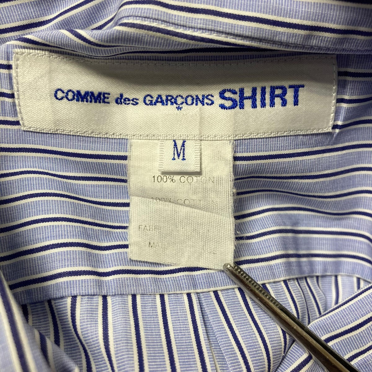 コムデギャルソンシャツのFOREVER WIDE CLASSIC ストライプレギュラーカラーシャツ 長袖シャツ FZ B115です。 COMME des GARCONS SHIRT トップス 古着・中古アイテム