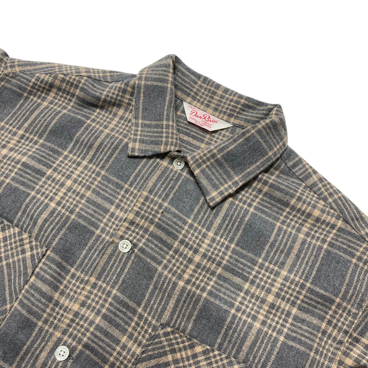 ダンリバーの24AW WORN OUT CHECK BOX SHIRT チェックシャツです。 DAN RIVER トップス 古着・中古アイテム