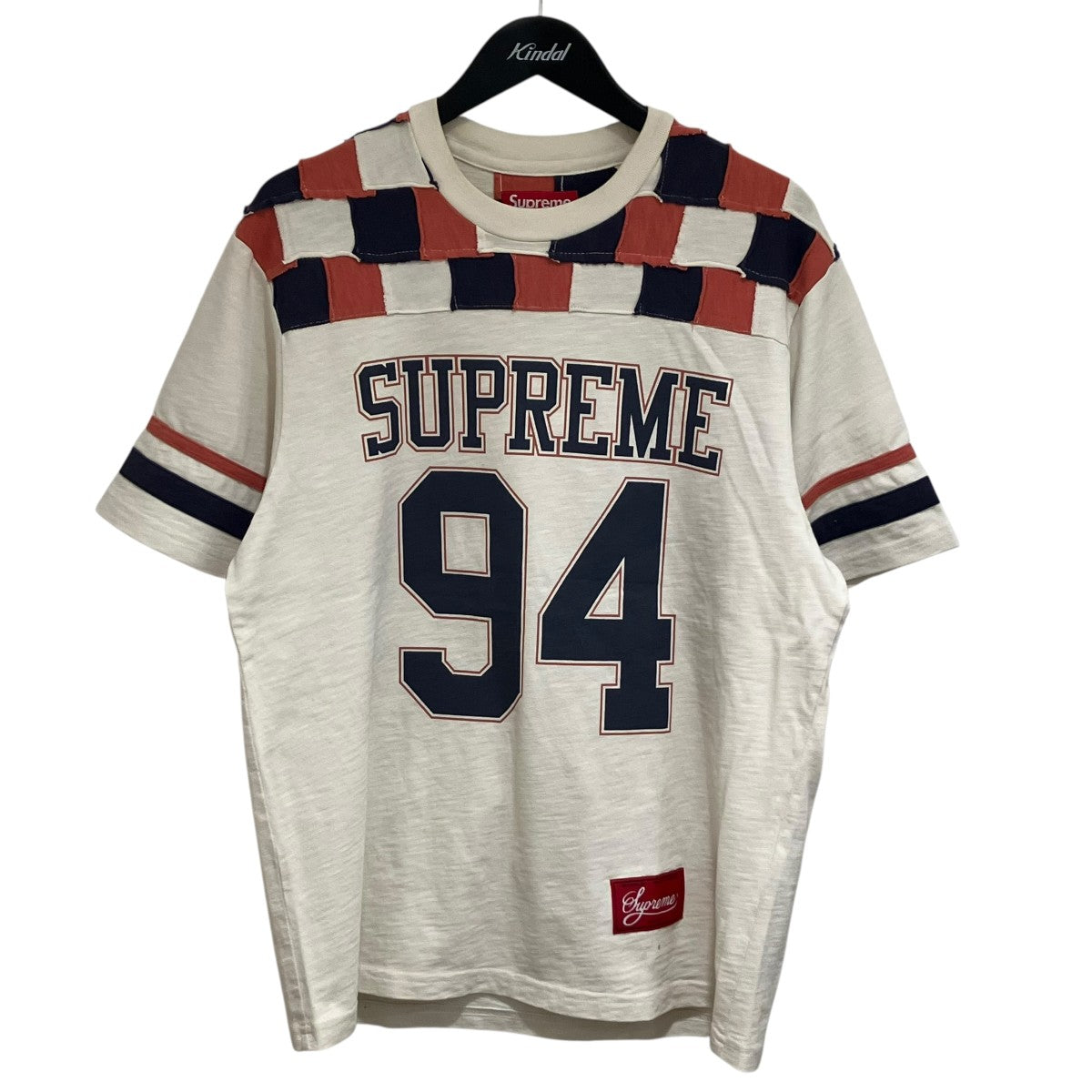 Supreme 24AWPatchwork Yoke Football Top StoneフットボールTシャツ 古着・中古-1枚目のアイテム画像
