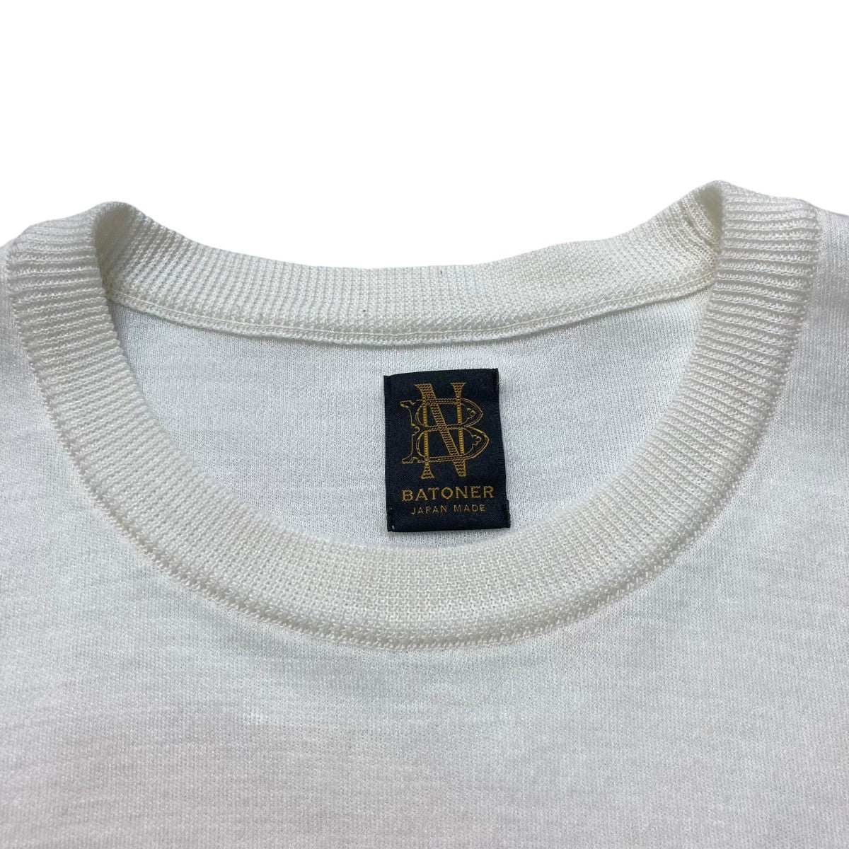 BATONER(バトナー) 24SS32G CHOMA SMOOTH KNIT T-SHIRT半袖