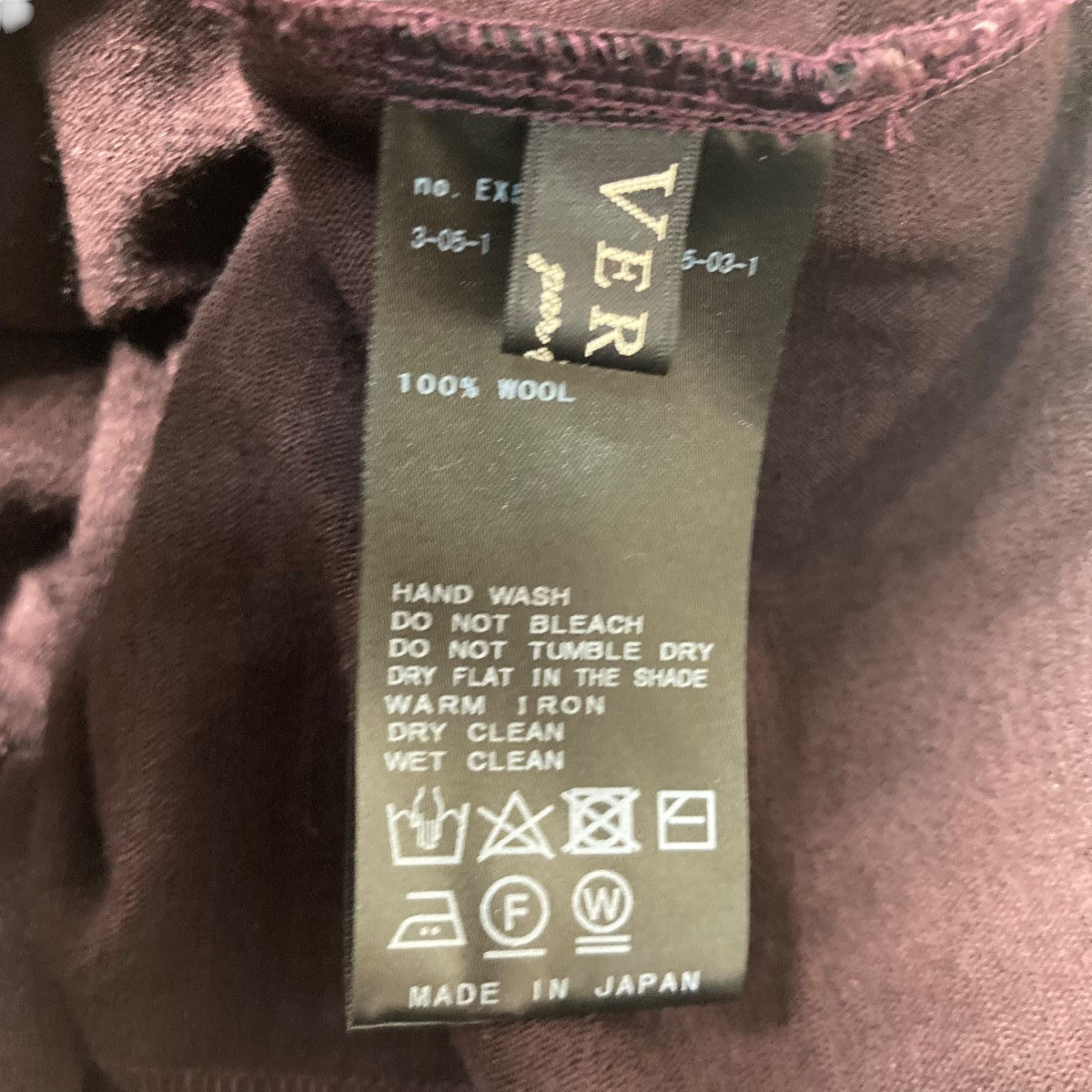 VERMEIL par iena(ヴェルメイユパーイエナ) 24AWwool 100 jersey