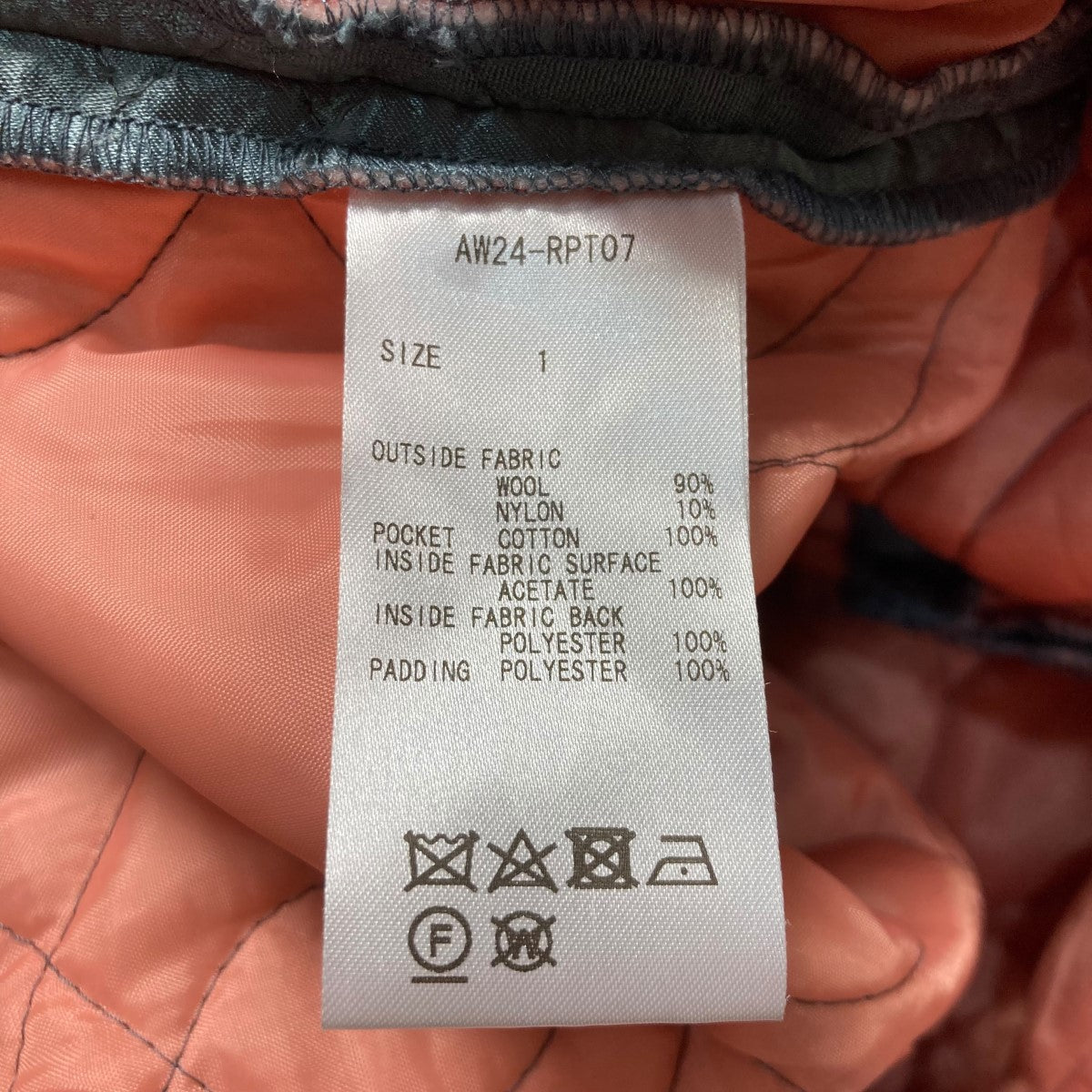 24AWCARPE DIEMウールパンツAW24 RPT07