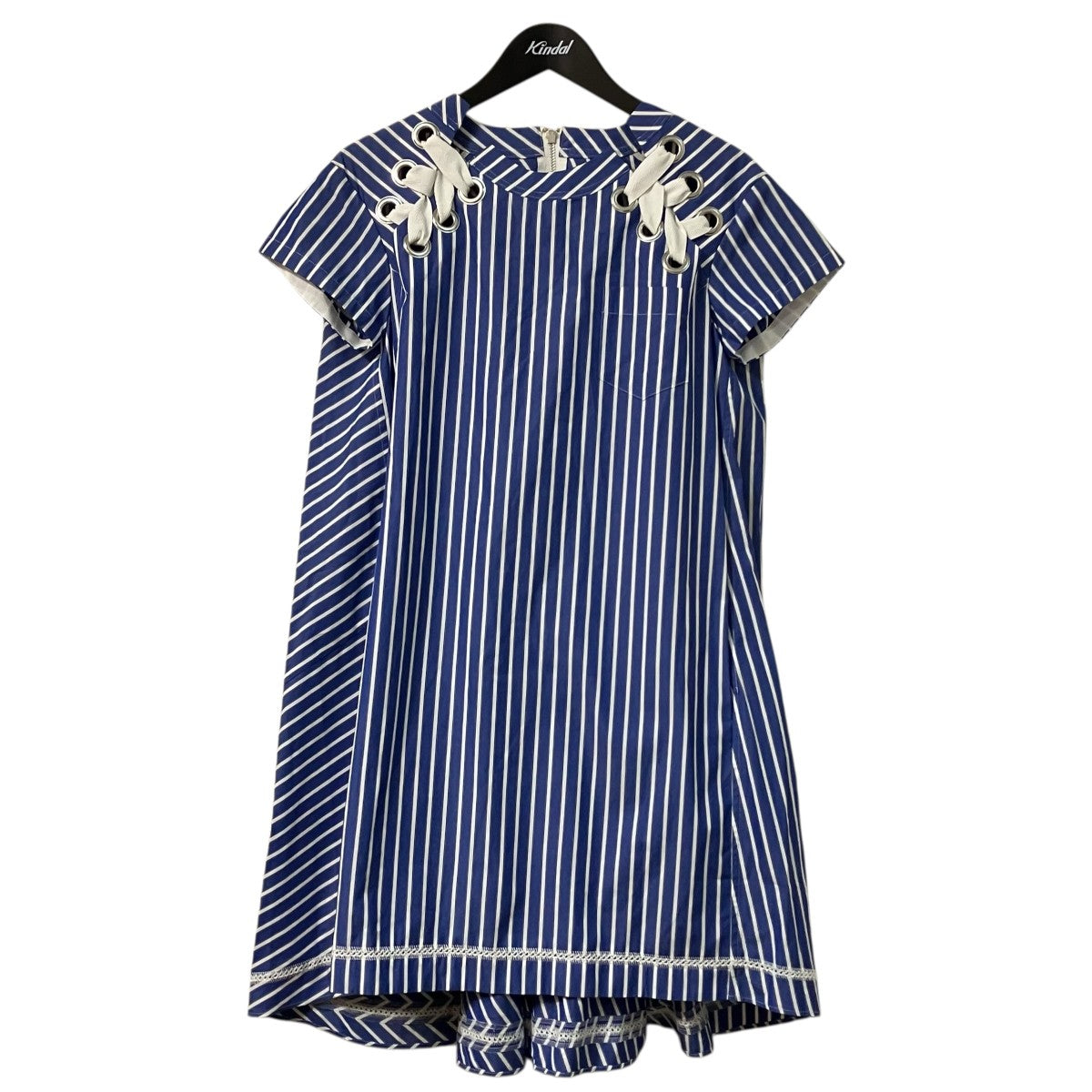 sacai ストライプワンピース18 03614 古着・中古-1枚目のアイテム画像