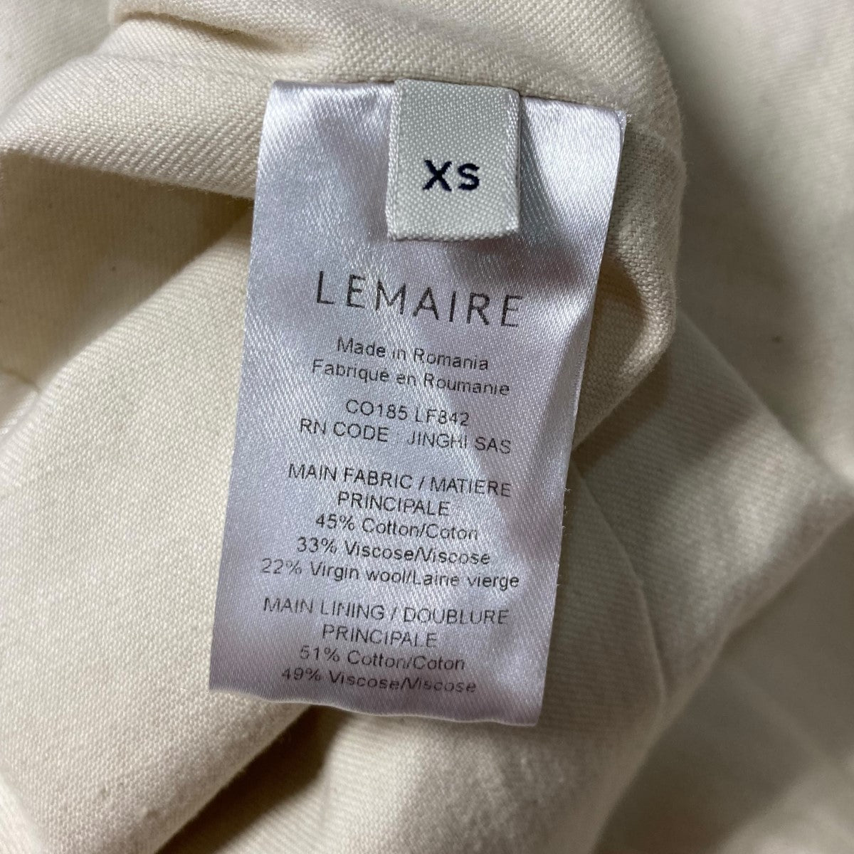 LEMAIRE(ルメール) チェスターコートCO185 LF842 CO185 LF842 ブラウン