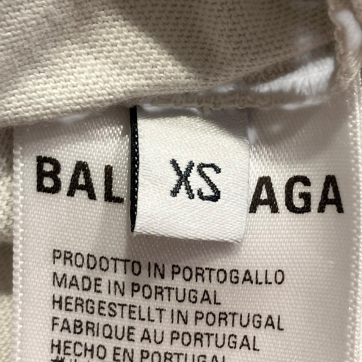 【試着のみ】BALENCIAGA ロゴプリントジップアップジャケット XS 試着のみ】BALENCIAGA ロゴプリントジップアップジャケット XS