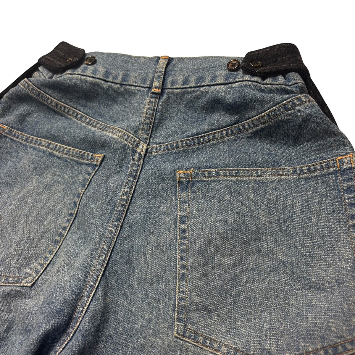新品アンスクリア inscrireドッキングパンツ INSCRIRE 【美品】 / アンスクリア | Side Zip Denim レザー