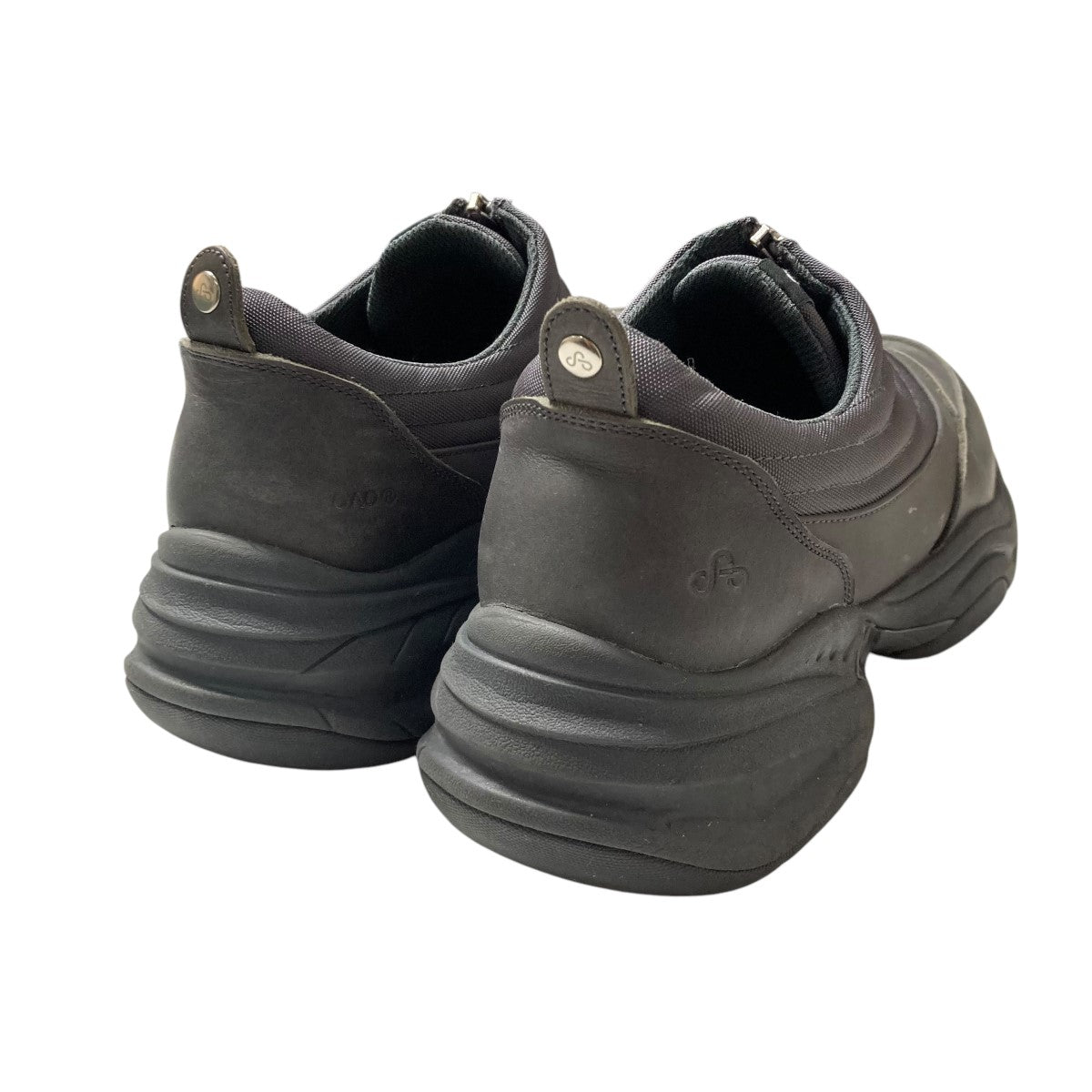 OAOスニーカー25センチ OAO(オーエーオー) ジップレザースニーカー ブラック サイズ 25