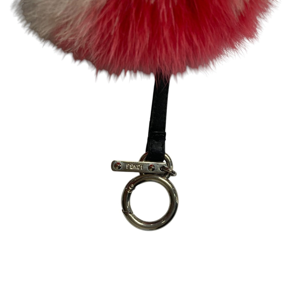 FENDI(フェンディ) ポンポン チャームキーホルダー レッド