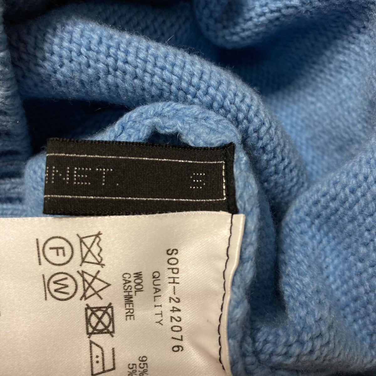 SOPHNET． 24AWWOOL CASHMERE OVERSIZED CREWNECK KNITクルーネックニットSOPH 242076 古着・中古-9枚目のアイテム画像