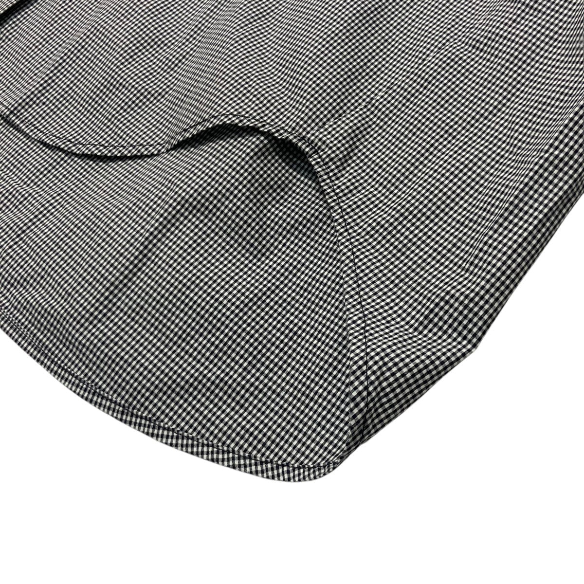 ナゴンスタンス nagonstans knit combination shirt ニット切替チェックシャツ 470GA470 1170 ブラック×ホ nagonstans ナゴンスタンス knit combination shirt ニット切替