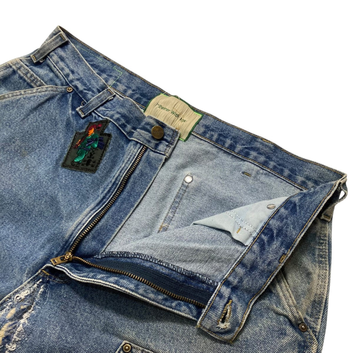 GENTLEMAN’S CARHARTT TROUSERワッペンワイドデニムパンツ