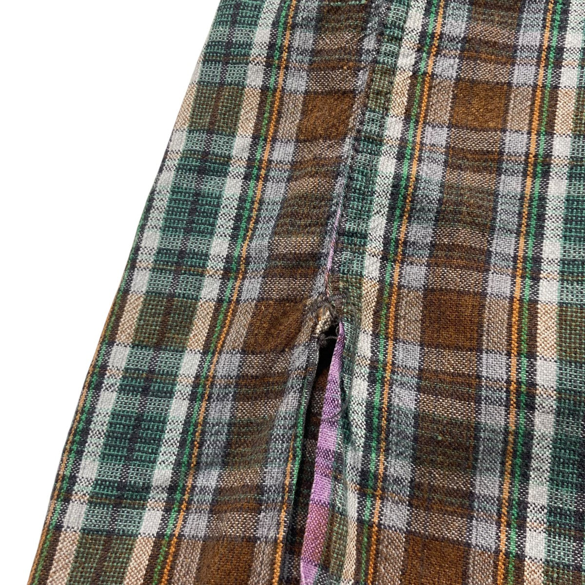 USED フランス製 DOLMEN 半袖チェックシャツ 古着・中古-7枚目のアイテム画像