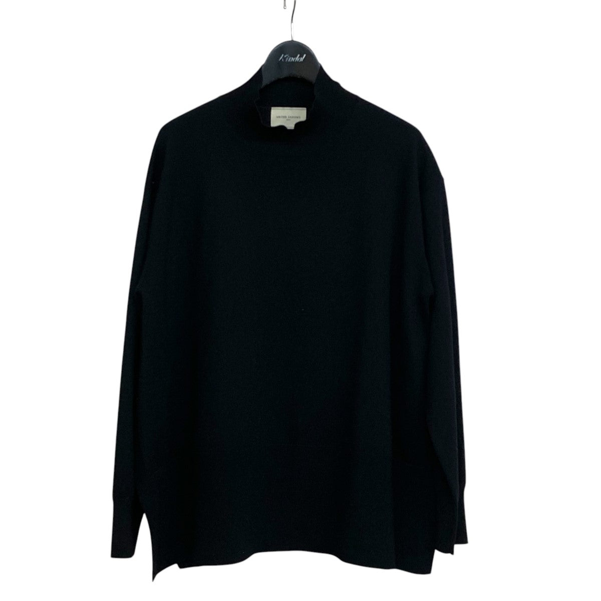 ユナイテッドアローズ UNITED ARROWS テントライン ハイネック ニット ハイネックニット 1513 199 4737 ブラック サイズ：f UNITED ARROWS(ユナイテッドアローズ) テントライン ハイネック