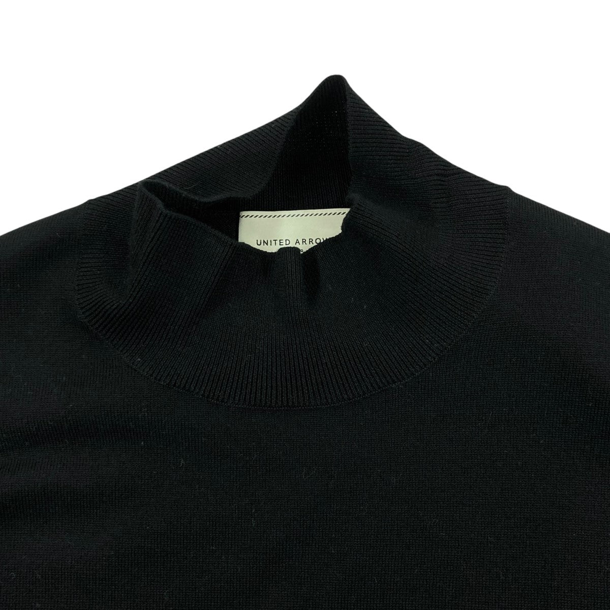 ユナイテッドアローズ UNITED ARROWS テントライン ハイネック ニット ハイネックニット 1513 199 4737 ブラック サイズ：f UNITED ARROWS(ユナイテッドアローズ) テントライン ハイネック