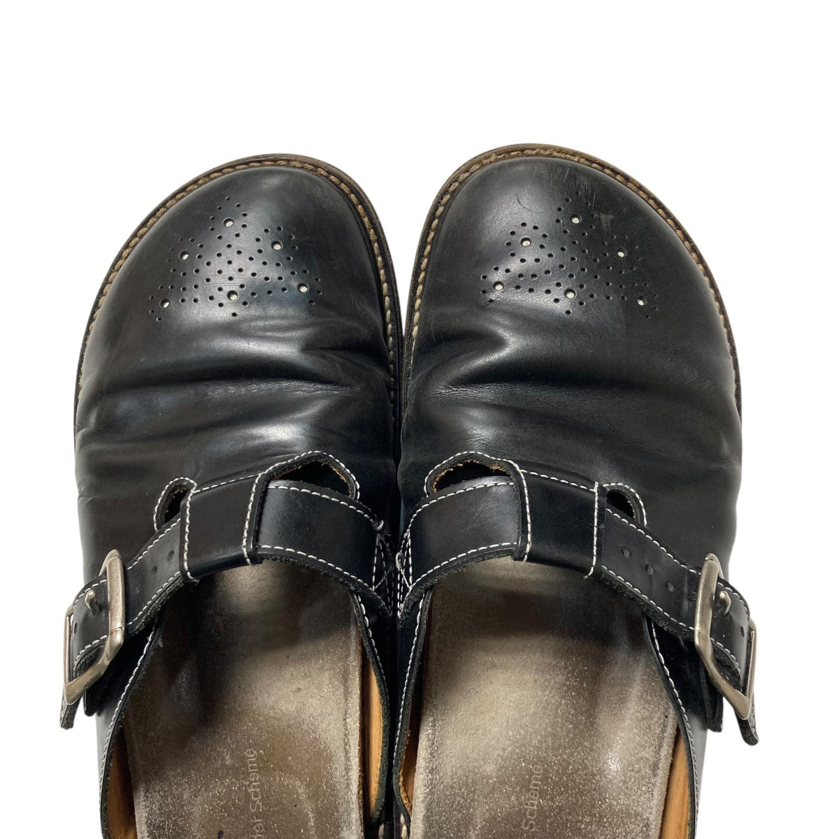 Hender Scheme(エンダースキーマ) buggsレザーサンダル ブラック